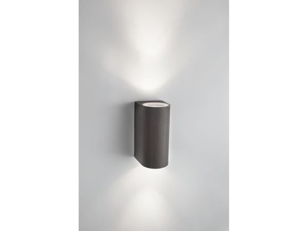 Philips Nightingale-vegglampe, 35 W, GU10, ingen pære, Vegglys, Rustfarget, Metall, IP44, Terrasse, Hage, I