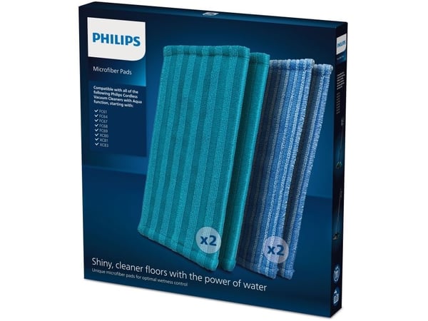 Philips XV1700 - Mikrofiberputesett - for støvsuger - for 8000 Series; SpeedPro Aqua FC6728; SpeedPro Max FC6904; SpeedPro Max Aqua FC6901, FC6904