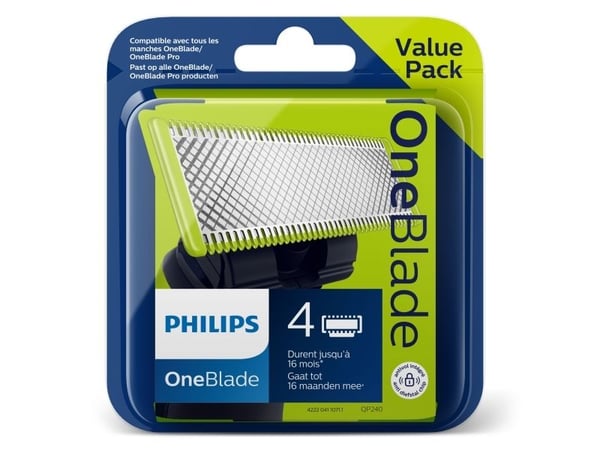 Philips OneBlade QP240/50 erstatningsblad, 4 stk