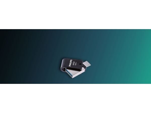 Philips FM64DC152B - USB-flashstasjon - 64 GB - USB 3.1 / USB-C