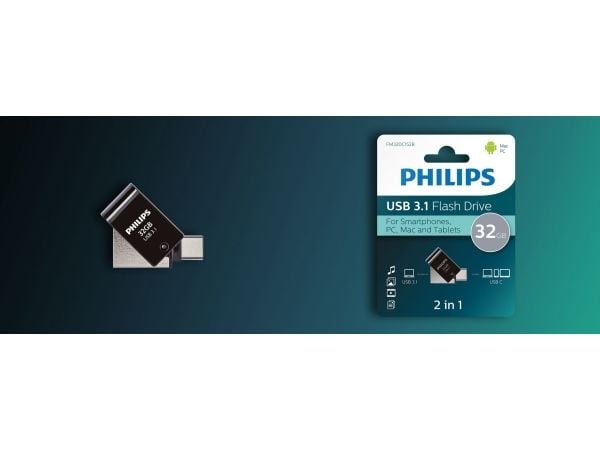 Philips FM32DC152B - USB flash-enhet - 32 GB - USB 3.1 / USB-C