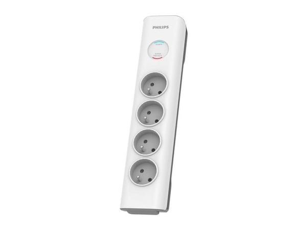 Philips SPN7040WA/60, 600 J, 4 AC-utganger, 3680 W, 16 A, Hvit, 2 m