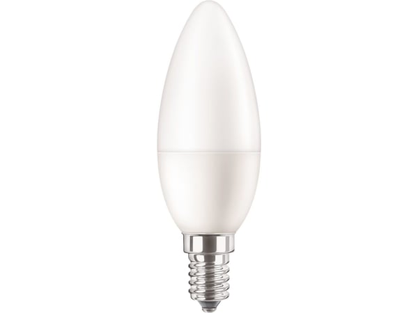 Philips CorePro LEDcandle - LED-lyspære - form: B35 - mattslipt finish - E14 - 4 W (ekvivalent 25 W) - klasse A+ - varmt hvitt lys - 2700 K