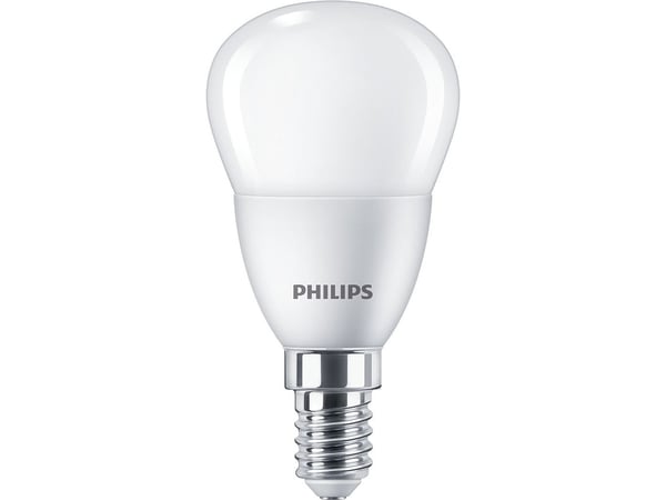 Philips CorePro LEDluster - LED-lyspære - form: P45 - mattslipt finish - E14 - 4 W (ekvivalent 25 W) - klasse A+ - varmt hvitt lys - 2700 K
