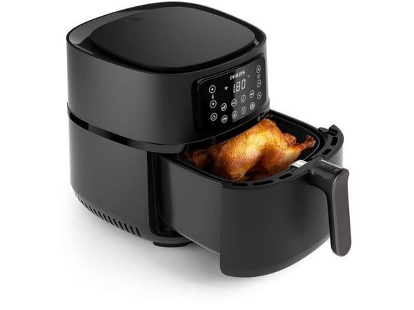 Philips Series 5000 HD9285 XXL Connected - Varmluftsteker - 7.2 liter - 2000 W - mørk sølv / svart