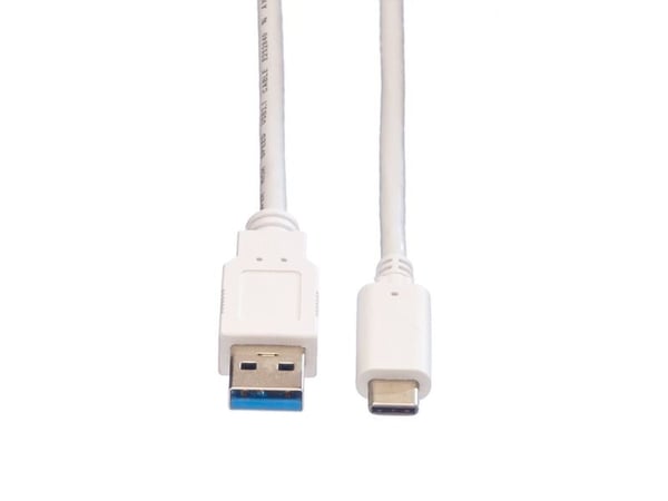VERDI 11999010, 0,5 m, Micro-USB A, USB C, USB 3.2 Gen 2 (3.1 Gen 2), 10 Gbit/sek., Hvid