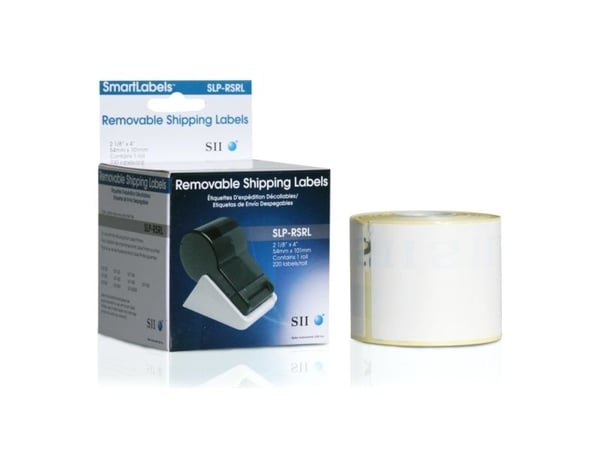 Seiko Instruments SLP-RSRL - Fjernbart semi-adhesiv - hvit - 54 x 101 mm 220 etikett(er) (1 rull(er) x 220) forsendelsesetiketter - for Smart Label...