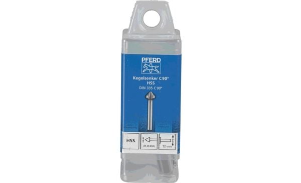 PFERD KES HSS DIN 335 C90° 31,0, Drill, Multi-verktøy, Stål, Støpejern, Ikke-jernholdig metall, Rustfritt stål, Aluminium, Høy-Hastighets Stål (HHS)