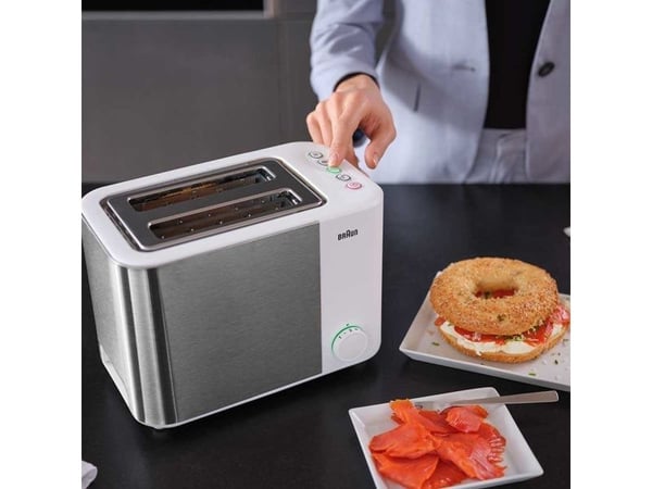 Braun HT5015 WH 2 skiver brødrister