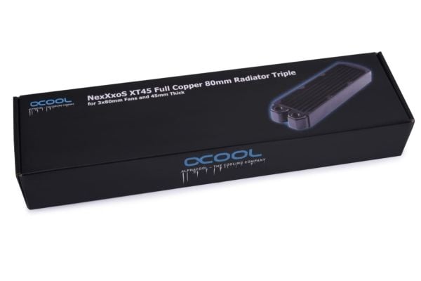 Alphacool 14438, Radiator, Kopper, Stål, Sort, 1/4", 80 mm, 286 mm