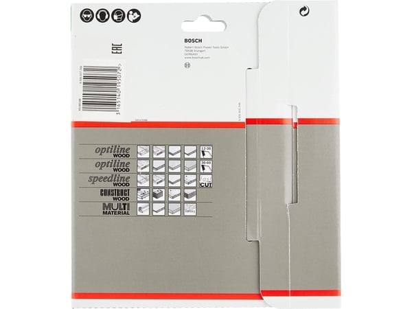 Bosch Optiline Wood - Sirkelformet sagblad - for tre - 160 mm - 48 tenner