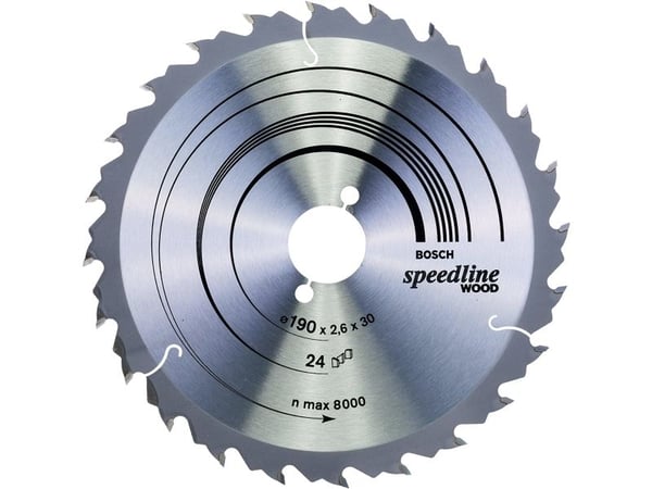 Bosch SIRKELSAGBLAD SPEEDLINE TRE 190X30/24MM