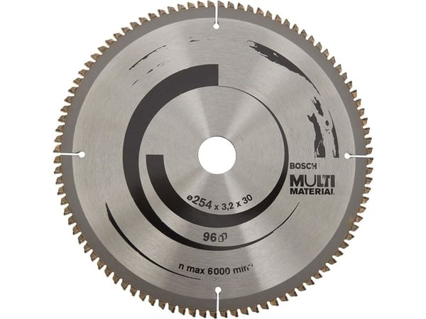 Bosch Multi Material - Sirkelformet sagblad - for multiformål - 254 mm - 96 tenner