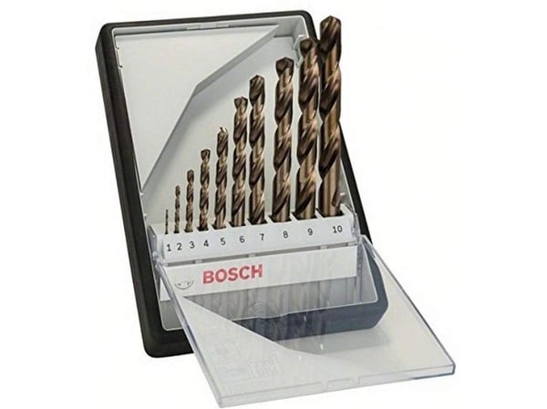 Bosch Robust Line HSS-Co - Borsett - for metall - 10 deler
