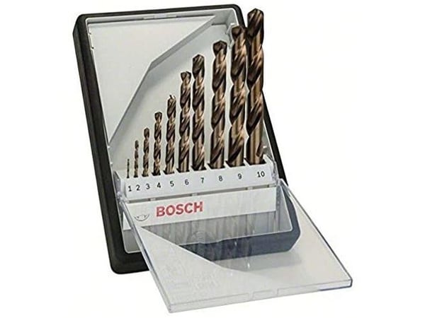 Bosch Robust Line HSS-Co - Borsett - for metall - 10 deler