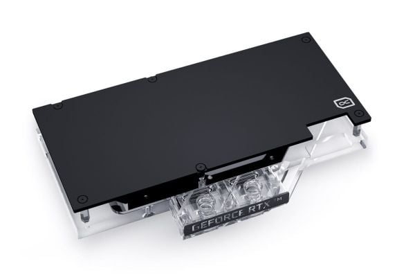 Alphacool 13032, Bakplate, Aluminium, Kopper, Nickel, Sort, Gjennomsiktig, 3-Pin JST, 1/4", 123,2 mm