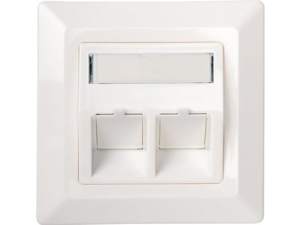 Schwaiger NKSD2 532, Ledning feste, Hvit, RJ-45, RJ-45, 71 g, 1 stykker