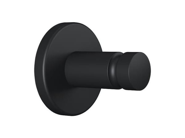 TESA MOON BLACK, Innendørs, Håndklekrok, Sort, Metall, Rund, 37 mm