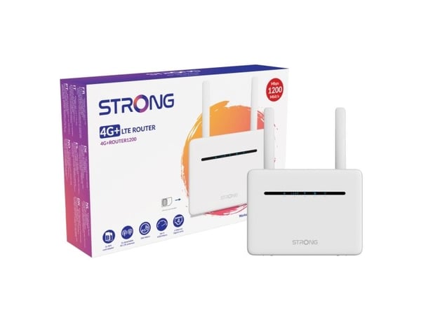 Sterk 4G+ROUTER1200, mobilnettverksruter, hvit, hjemme, Gigabit Ethernet, 10 100 1000 Mbit/s, IEEE 802.11ac, IEEE 802.11b, IEEE 802.11g, IEEE 802.1...