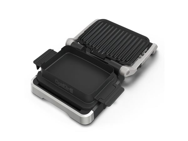 Tefal OptiGrill 4in1 GC774D, Rustfritt stål, Metall, Rektangulær, Knapper, 600 cm², 30 x 20 mm