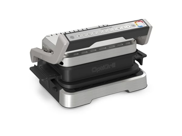 Tefal OptiGrill 4in1 GC774D, Rustfritt stål, Metall, Rektangulær, Knapper, 600 cm², 30 x 20 mm