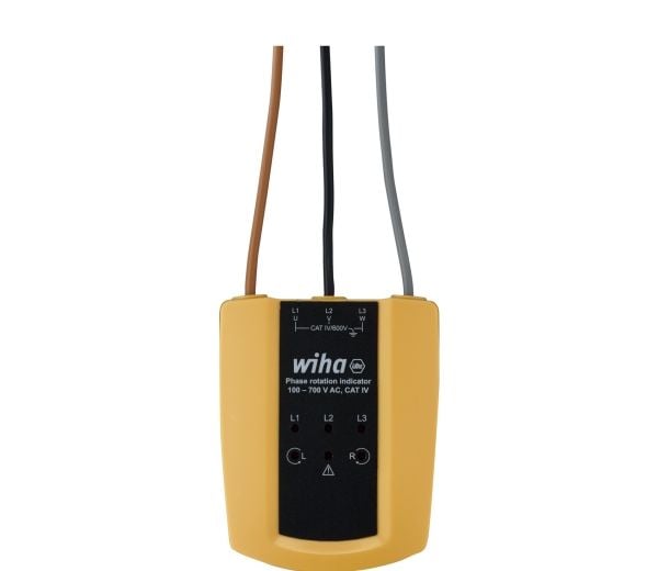 Wiha 45221, CAT IV 600V, Musta, Keltainen