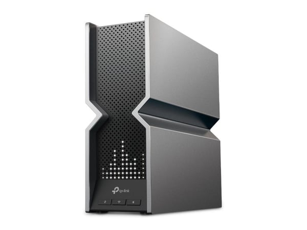 TP-Link Archer BE800, Wi-Fi 7 (802.11be), Tre-båndsfrekvens (2,4 GHz / 5 GHz / 6 GHz), Ethernet/bredbåndsforbindelse, Svart, Rustfritt stål, Fritts...