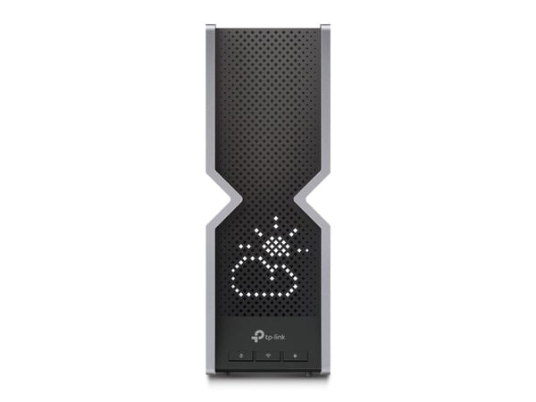 TP-Link Archer BE800, Wi-Fi 7 (802.11be), Tre-båndsfrekvens (2,4 GHz / 5 GHz / 6 GHz), Ethernet/bredbåndsforbindelse, Svart, Rustfritt stål, Fritts...