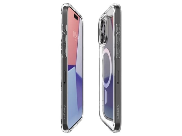 Spigen iPhone 15 Pro Max-deksel MagSafe Ultra Hybrid ACS06576, hvit