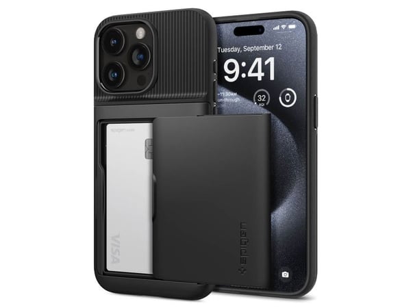 Spigen Slim Armor CS, musta - iPhone 15 Pro