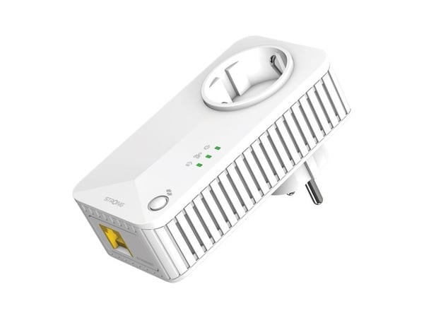 Strong Powerline 600 Duo - Strømlinjeadaptersett HomePlug AV (HPAV) - veggpluggbar