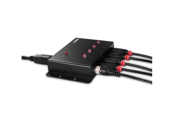 Lindy 43374, USB 3.2 Gen 1 (3.1 Gen 1) Type-B, USB 3.2 Gen 1 (3.1 Gen 1) Type-A, 5000 Mbit/s, Svart, Metall, Rund kabel