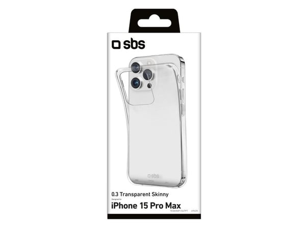SBS TESKINIP1567PT, Etui, Apple, iPhone 15 Pro Max, 17 cm (6.7"), Gjennomsiktig