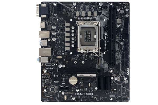 Biostar H610MH D5 - Hovedkort - micro ATX - LGA1700-sokkel - USB 3.2 Gen 1 - innbygd grafikk (CPU kreves)