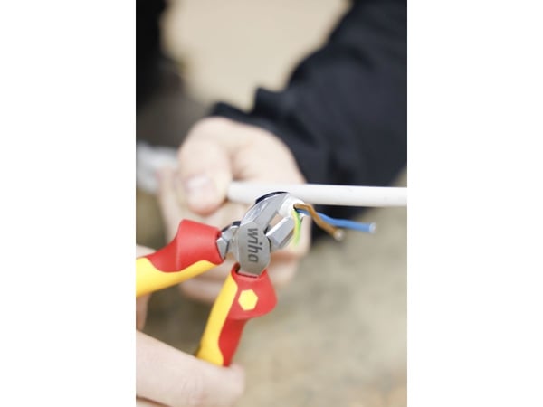 Wiha 43340, Avbitartång, 2,3 mm, 1,7 cm, Röd, Gul, 1000 V, 18 cm