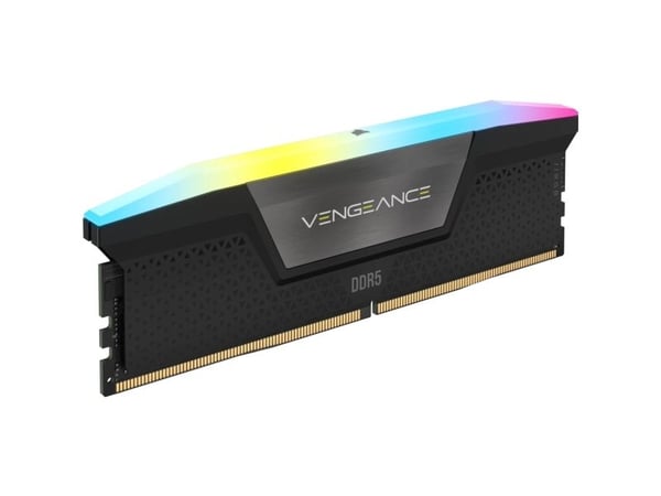 CORSAIR Vengeance RGB - DDR5 - sett - 96 GB: 2 x 48 GB - DIMM 288-pin - 6000 MHz / PC5-48000 - CL30 - 1.4 V - ikke-bufret - on-die ECC - svart