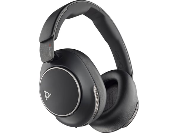 HP Poly Voyager Surround 80 UC USB-C-hodesett + USB-C/A-adapter, Trådløs, Musikk/hver dag, 275 g, Hodesett, Svart