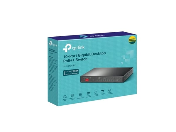 TP-Link TL-SG1210PP, Uhåndtert, Gigabit Ethernet (10/100/1000), Strøm over Ethernet (PoE)