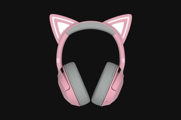 Razer Kraken Kitty V2 BT - Hodesett - full størrelse - Bluetooth - trådløs - lydisolerende