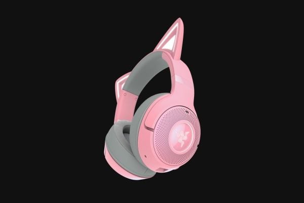 Razer Kraken Kitty V2 BT - Hodesett - full størrelse - Bluetooth - trådløs - lydisolerende