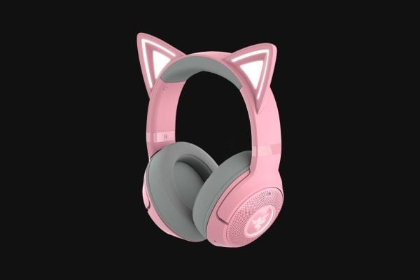 Razer Kraken Kitty V2 BT - Hodesett - full størrelse - Bluetooth - trådløs - lydisolerende