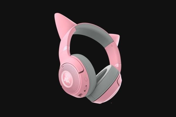 Razer Kraken Kitty V2 BT - Hodesett - full størrelse - Bluetooth - trådløs - lydisolerende