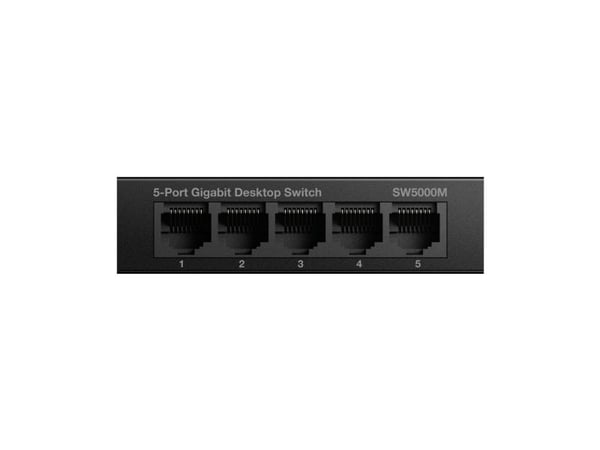 Strong SW5000M - Switch - Gigabit, metal - ikke-styrt - 5 x 10/100/1000 - stasjonær