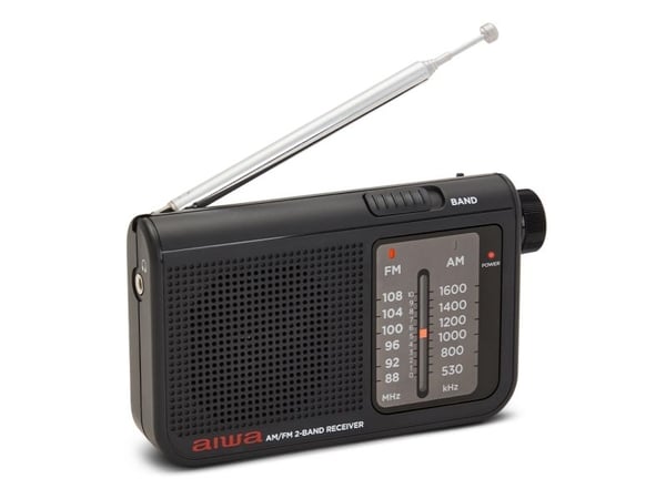 Aiwa RS-55BK, Personlig, Analog, AM, FM, 88 - 108 MHz, 530 - 1600 kHz, 5,7 cm