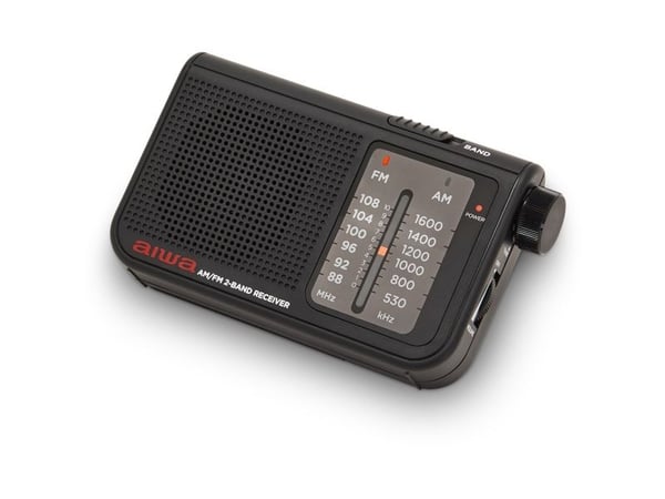 Aiwa RS-55BK, Personlig, Analog, AM, FM, 88 - 108 MHz, 530 - 1600 kHz, 5,7 cm