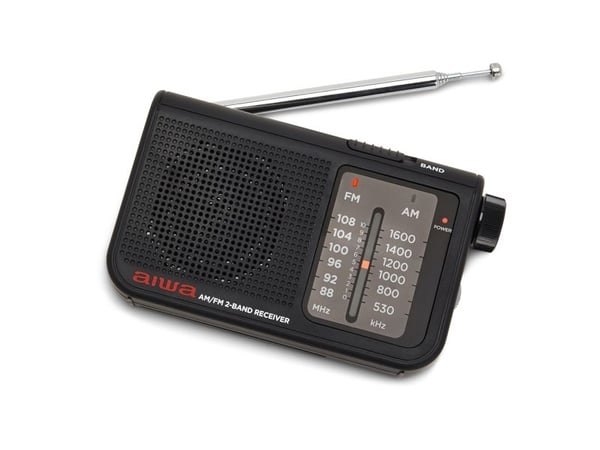Aiwa RS-55BK, Personlig, Analog, AM, FM, 88 - 108 MHz, 530 - 1600 kHz, 5,7 cm