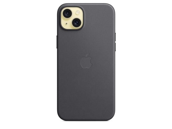 Apple - Skydd för mobiltelefon - MagSafe-kompatibilitet - FineWoven - svart - för iPhone 15 Plus
