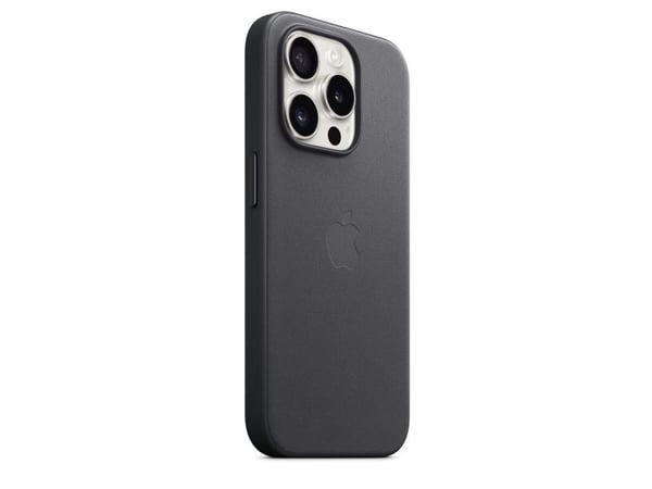 Apple - Baksidedeksel for mobiltelefon - MagSafe-samsvar - FineWoven - svart - for iPhone 15 Pro