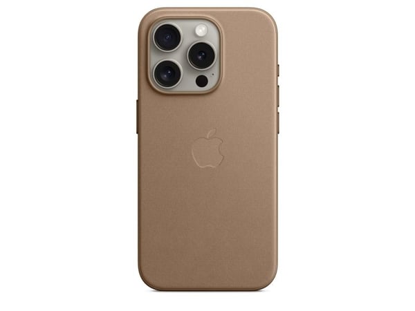 Apple - Baksidedeksel for mobiltelefon - MagSafe-samsvar - mikrotvill - musegrått - for iPhone 15 Pro