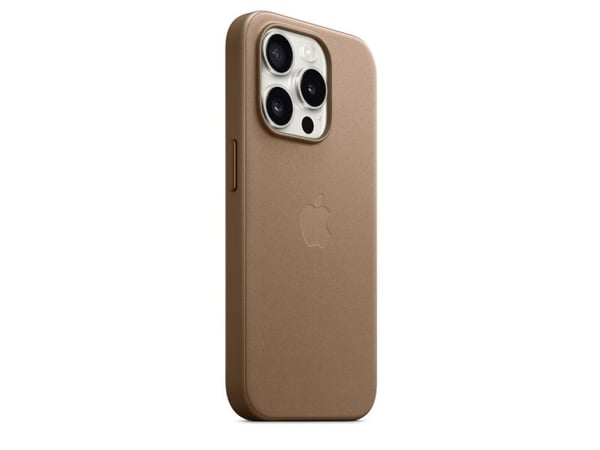 Apple - Baksidedeksel for mobiltelefon - MagSafe-samsvar - mikrotvill - musegrått - for iPhone 15 Pro